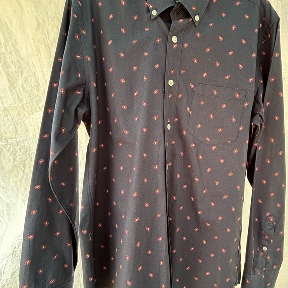 J. Crew Black Casual Button Down Shirt with Relaxed Fit - Picture 3 of 9